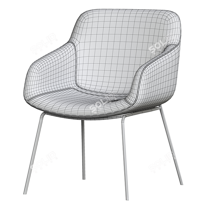 Modern Boconcept Vienna Chair 3D model image 5