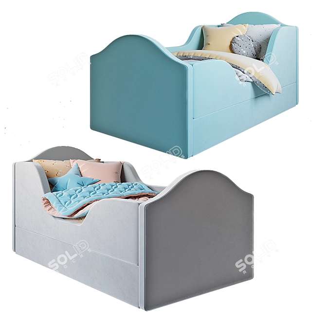  Nemo Kids Bed: Comfortable and Stylish 3D model image 1