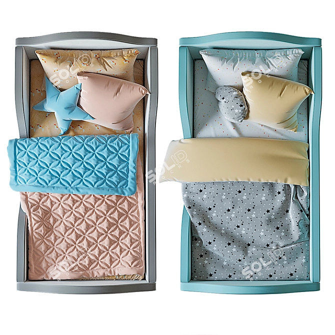  Nemo Kids Bed: Comfortable and Stylish 3D model image 2