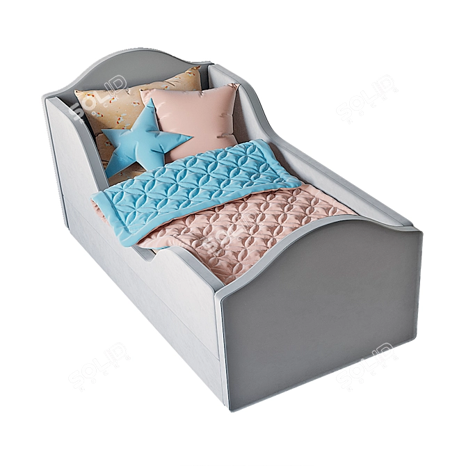  Nemo Kids Bed: Comfortable and Stylish 3D model image 3