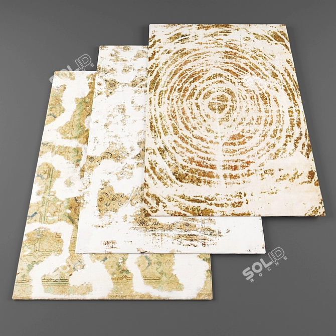 Assorted Set of 6 Carpets 3D model image 1