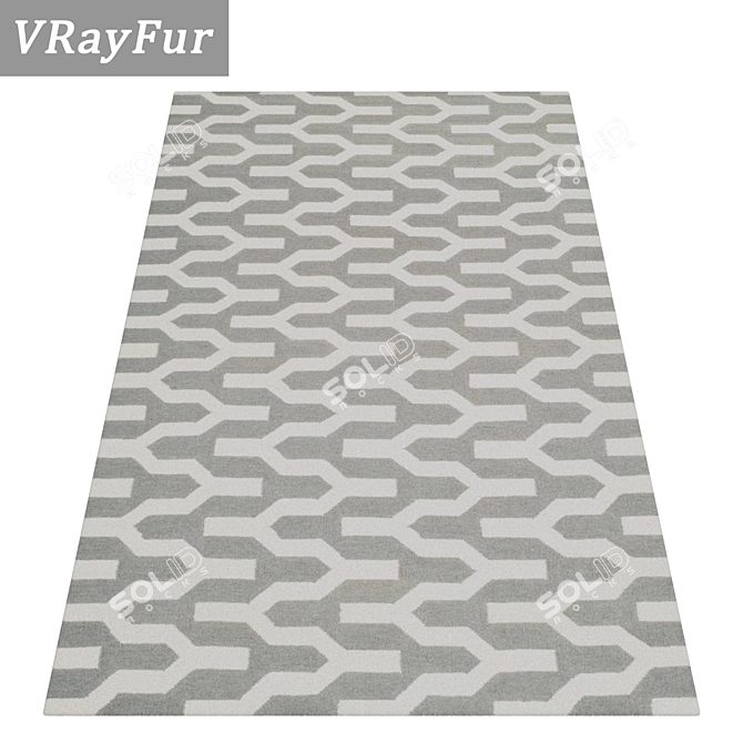 Luxury Rug Set: High-Quality Carpets 3D model image 2