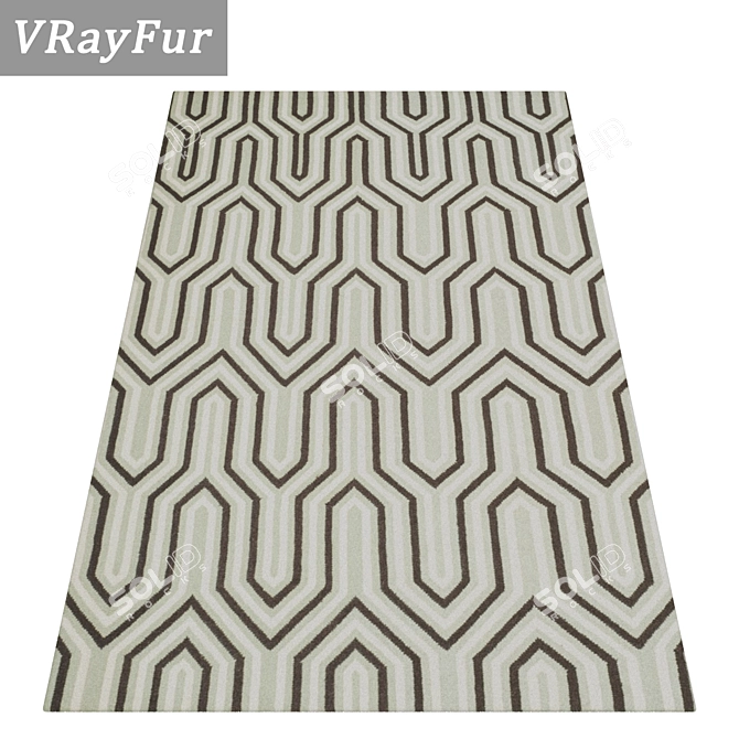 Luxury Carpet Set | High-Quality Textures 3D model image 2