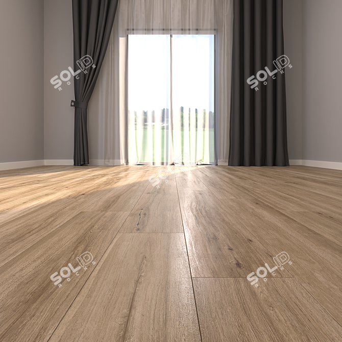 Luxury Parquet Flooring: Peronda Aspen Camel 3D model image 2