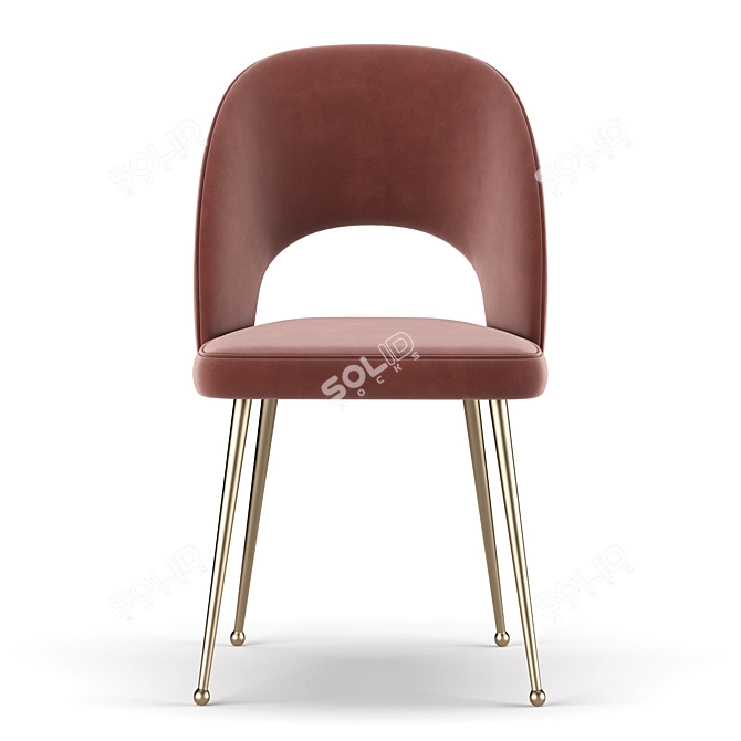 Elegant Swell Chair 3D model image 3
