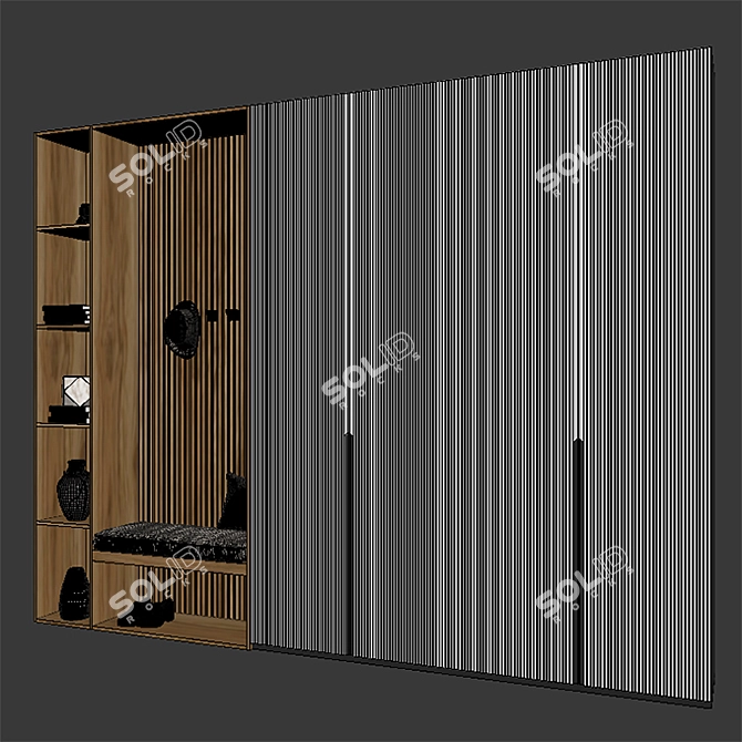 Modern Hall Furniture Set 3D model image 3