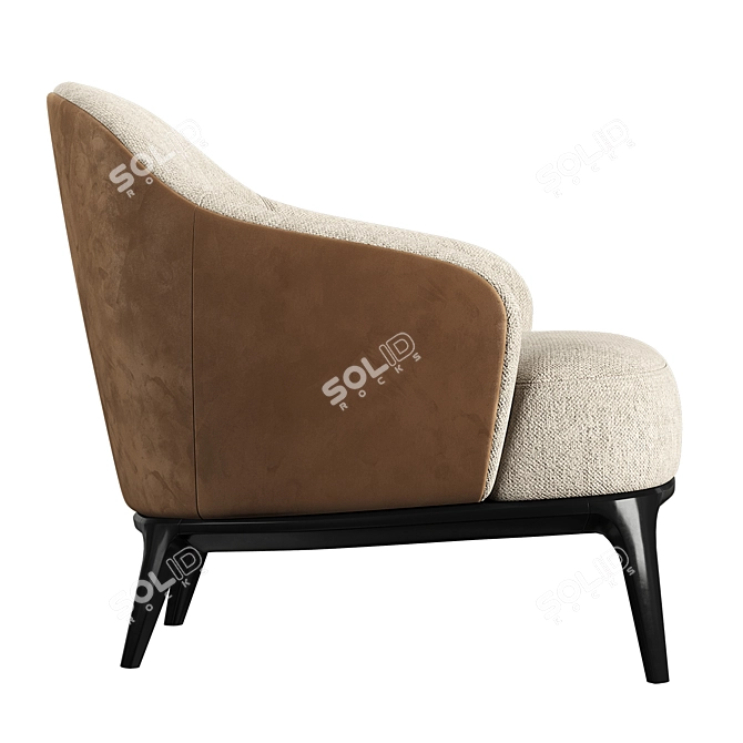 Modern P Furman Armchair - Sleek and Stylish 3D model image 4