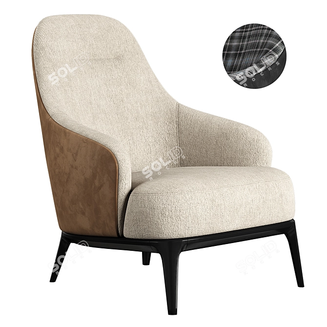Modern Comfort: PLAY S Furman Armchair 3D model image 1
