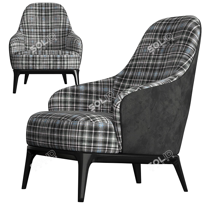 Modern Comfort: PLAY S Furman Armchair 3D model image 3