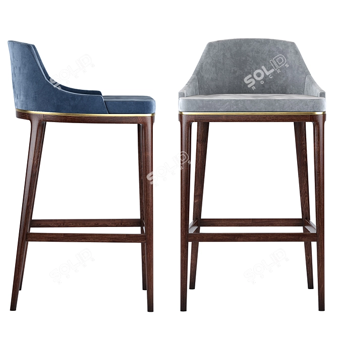  Modern Aster Mindel Bar Stool 3D model image 4