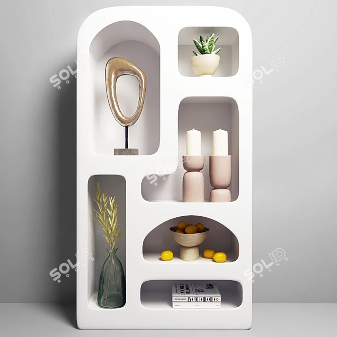 Isobel Decorative Bookshelf 3D model image 1