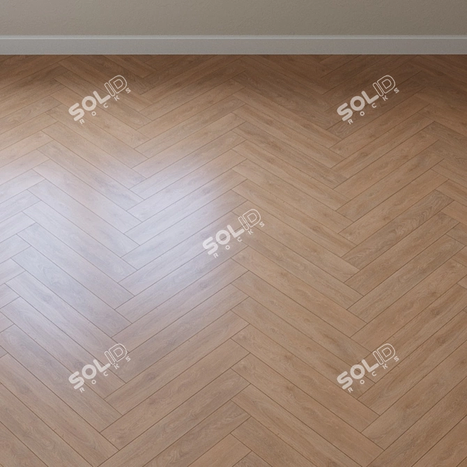 Light Lime Oak Parquet by Krono Original 3D model image 3