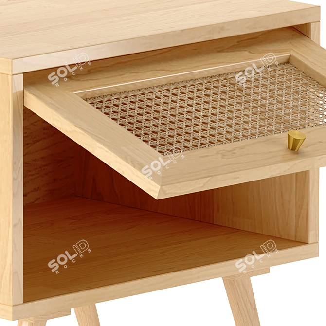 Multi-functional Wood Side Table 3D model image 8