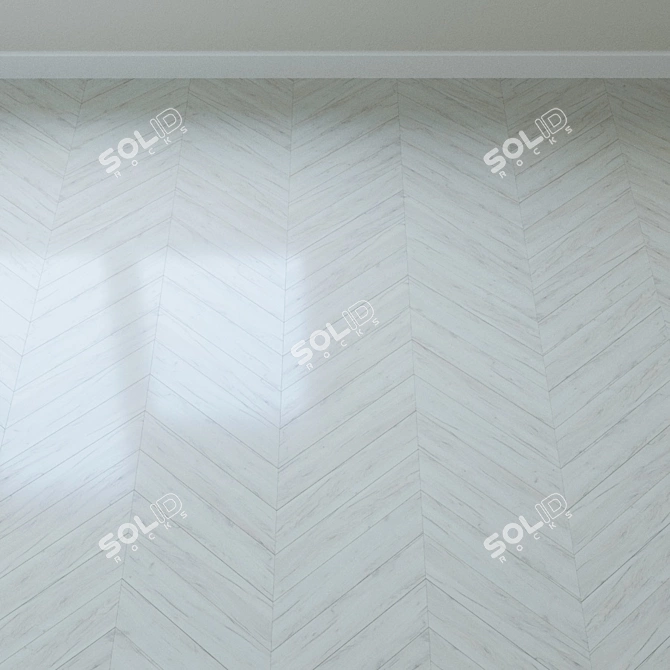 Whitewashed Oak Parquet 3D model image 4