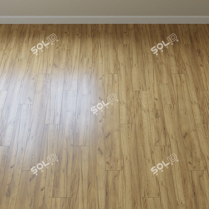 Golden Craft Oak Parquet 3D model image 2