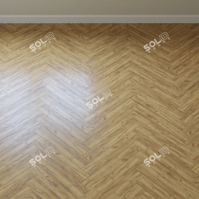 Golden Craft Oak Parquet 3D model image 3