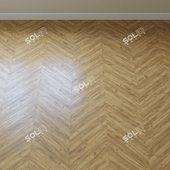 Golden Craft Oak Parquet 3D model image 4