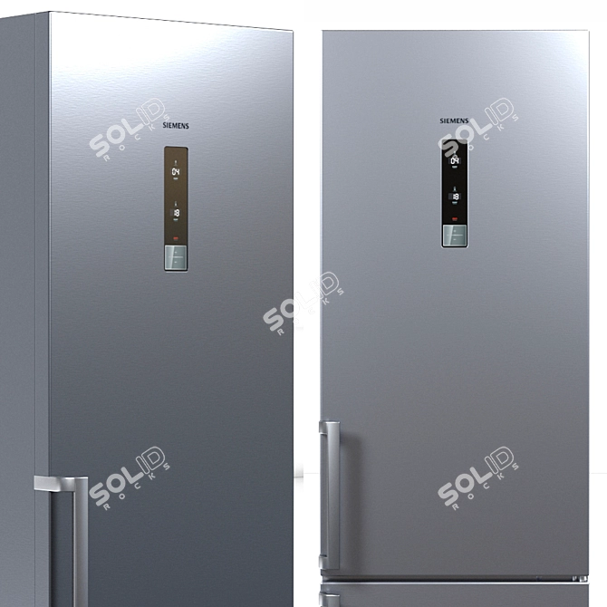 Siemens 2-Piece Refrigerator Set - Choose Your Perfect Size 3D model image 5