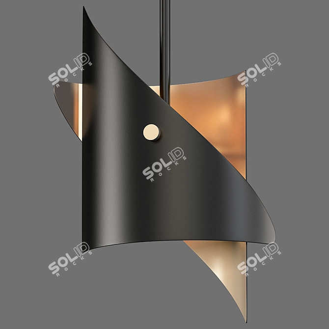 Explosive Pendant Light: BOOM 3D model image 1