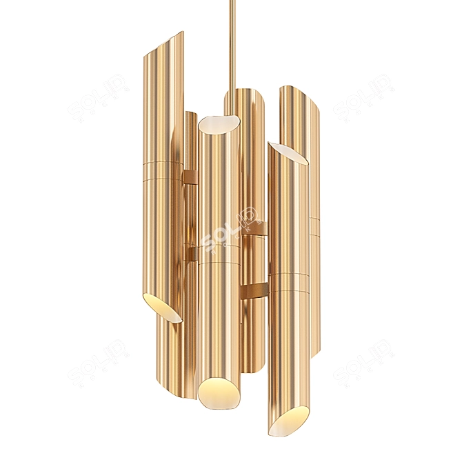 Stunning Shard Chandelier: Casa Milano 3D model image 1