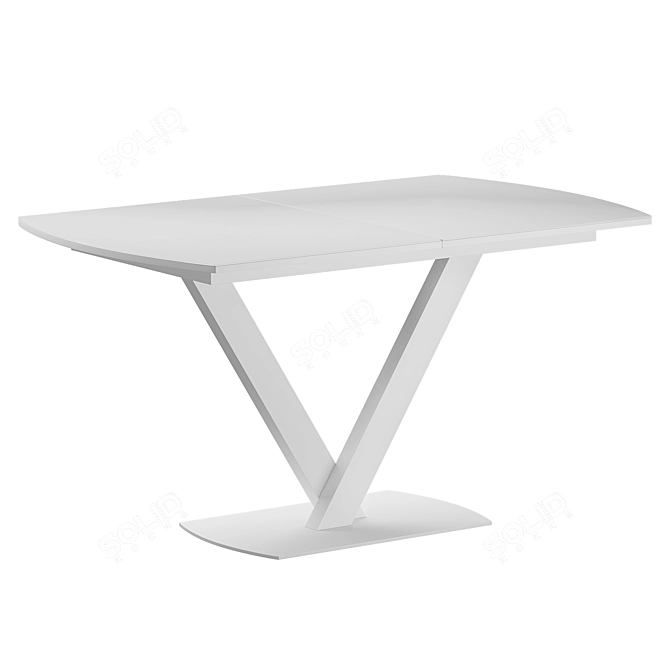 Bruno 140 White: Versatile Folding Table 3D model image 5