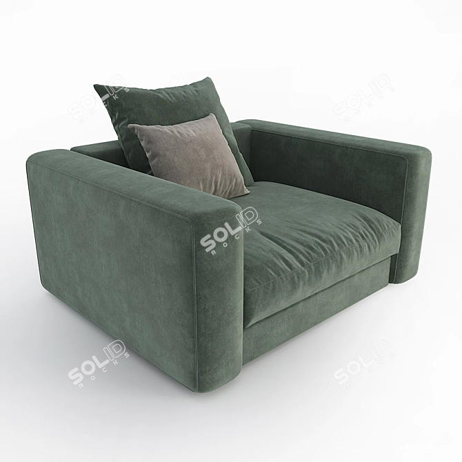 Elegant Giorgetti Armchair 3D model image 1