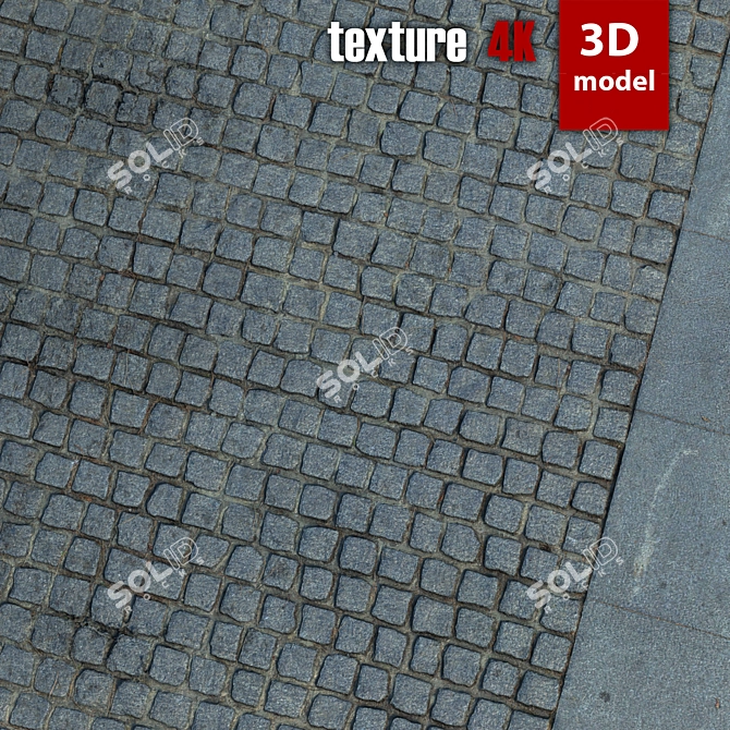 High-Quality 4K Paving Stones 3D model image 3