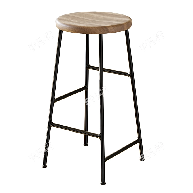 Title: HAY Cornet Bar Stool: Sleek & Stylish 3D model image 6