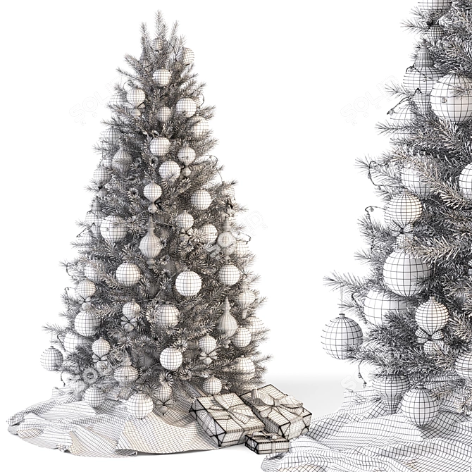  Festive Christmas Tree Decoration 3D model image 5