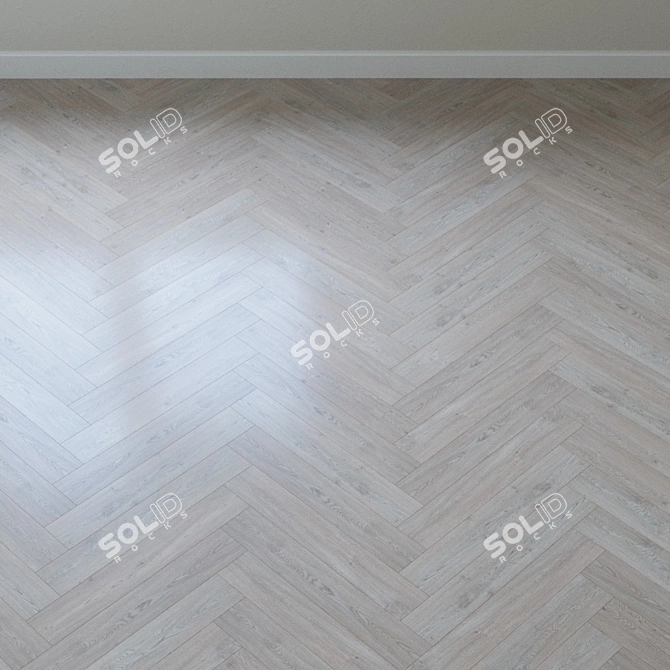 Classic White Oak Parquet 3D model image 3