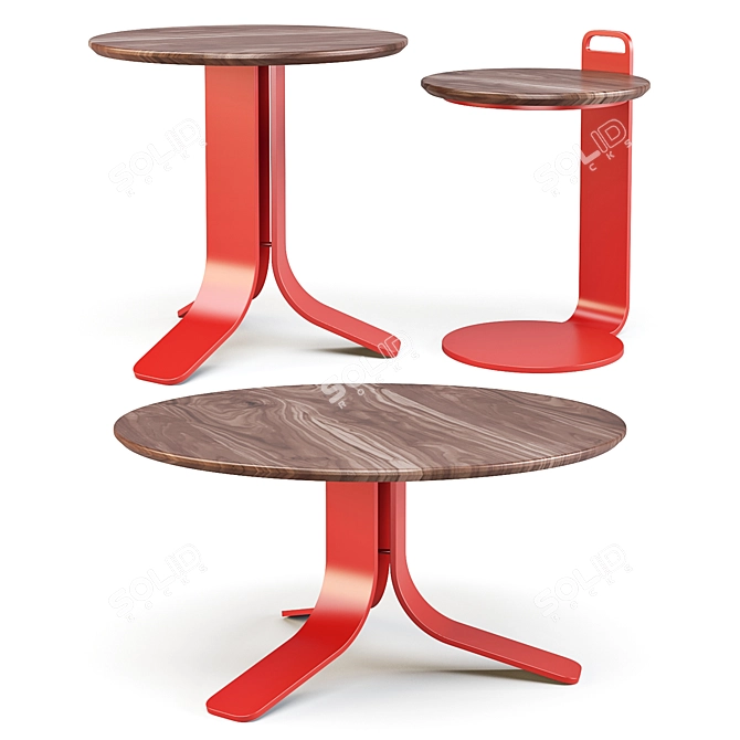Isla Coffee & Side Tables by Gan Rugs 3D model image 1