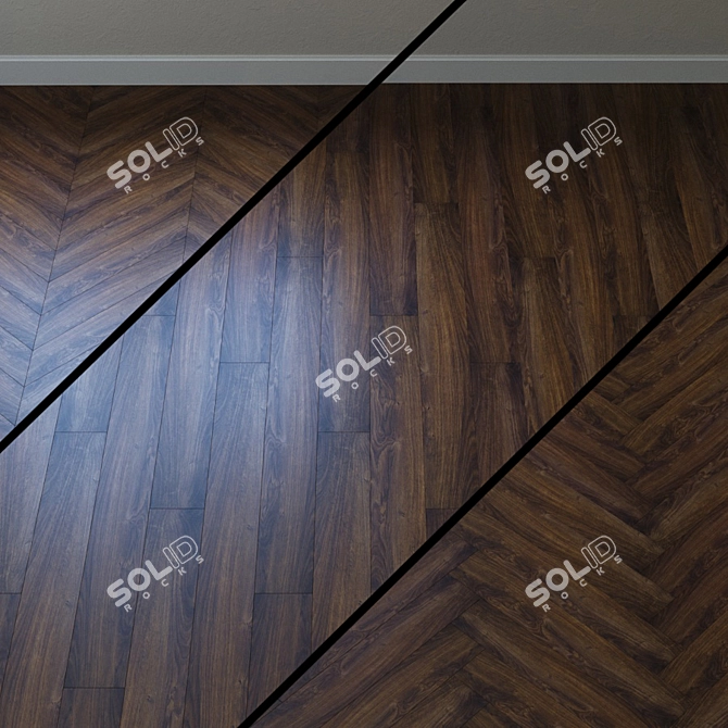 Timeless Elegance Oak Flooring 3D model image 1