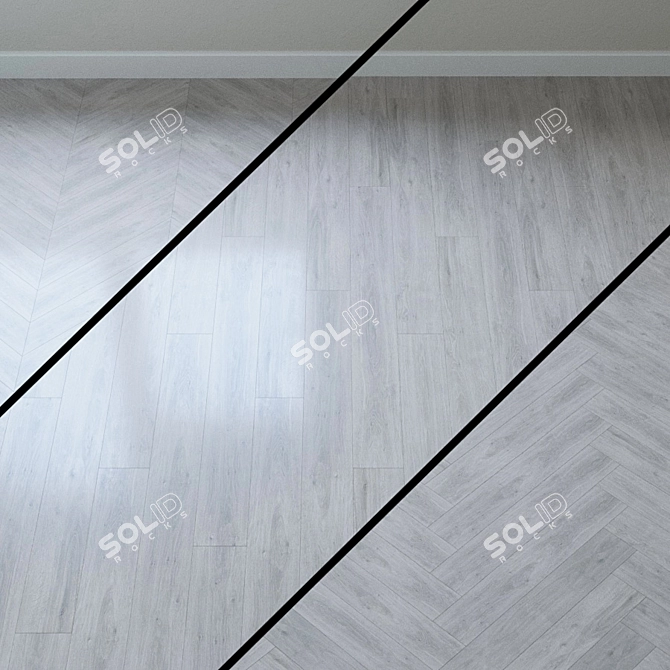 Elegant Forte Classic Oak Flooring 3D model image 1