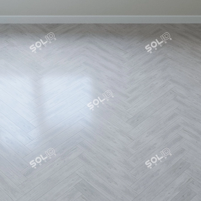 Elegant Forte Classic Oak Flooring 3D model image 3