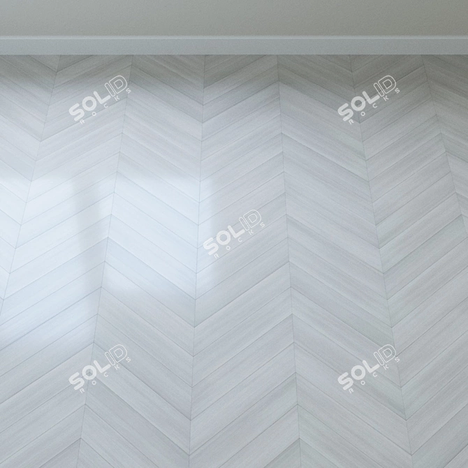 Whitewashed Pine Parquet: Krono Forte Classic 3D model image 3