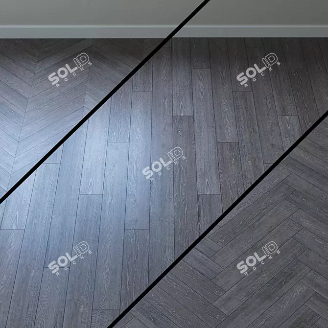 Title: Forte Crown Oak Parquet 3D model image 1