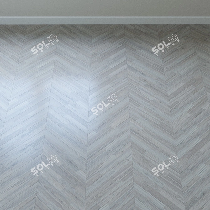 Classic Crown Oak Parquet 3D model image 2