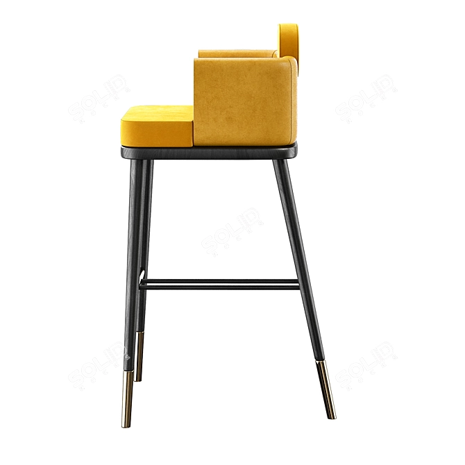 Elegant Ashby Bar Chair 3D model image 2