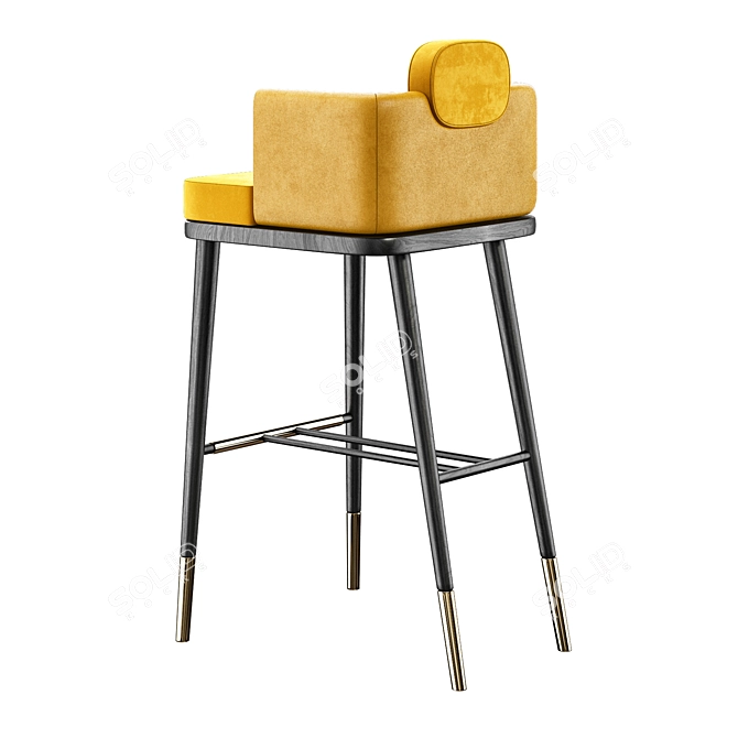 Elegant Ashby Bar Chair 3D model image 4