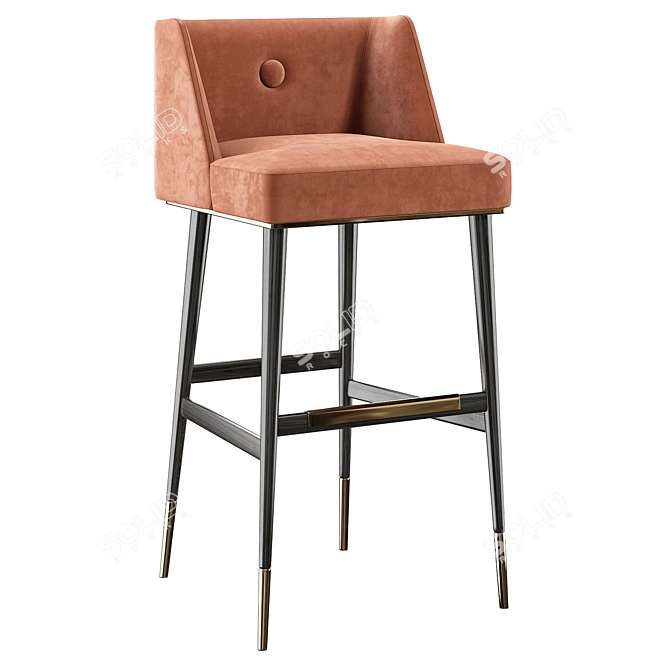 Sleek Bar Chair Getz 3D model image 1