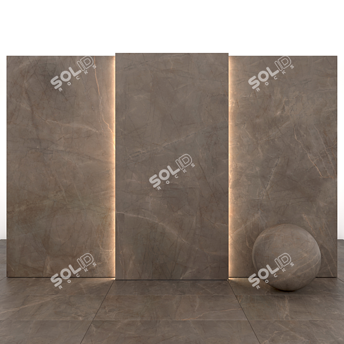 Luxury Velvet Marble Slabs 3D model image 2