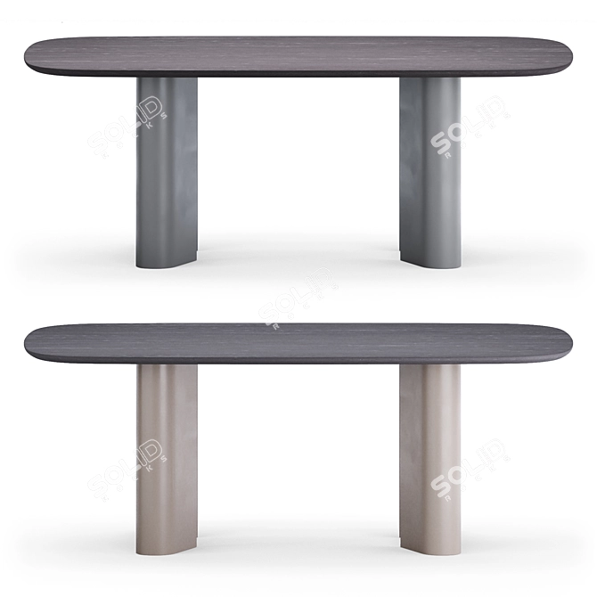 Sleek Geometric Table: Bonaldo 3D model image 1