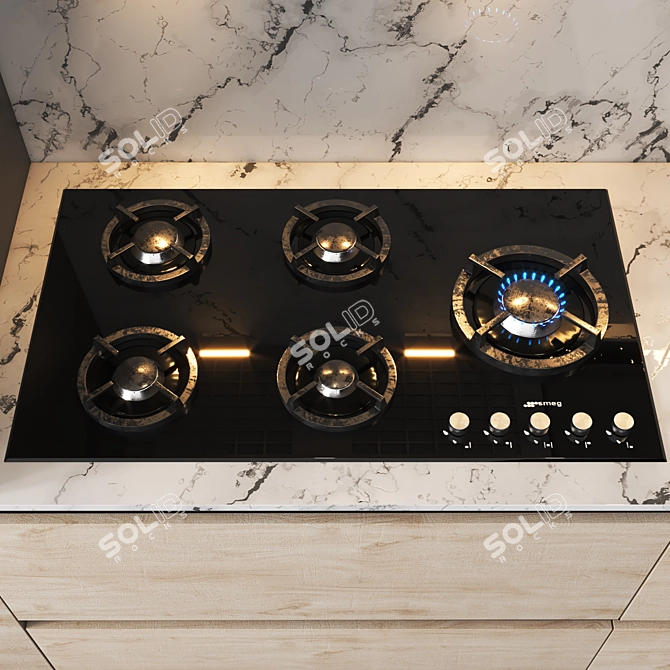 Versatile Kitchen Design Kit 3D model image 4