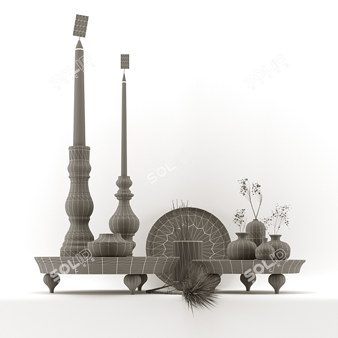 3D Max Decorative Set | Render: Vray+Corona | Format: 3ds Max 2013 3D model image 4