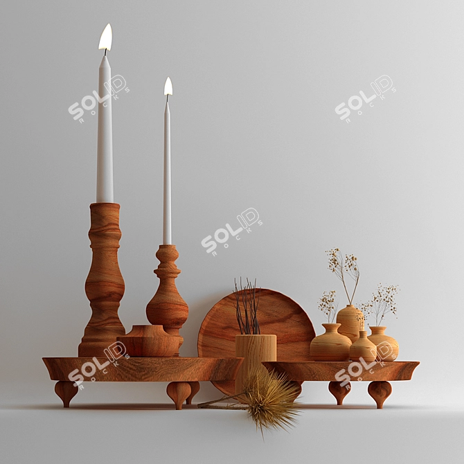 3D Max Decorative Set | Render: Vray+Corona | Format: 3ds Max 2013 3D model image 6