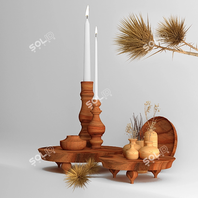 3D Max Decorative Set | Render: Vray+Corona | Format: 3ds Max 2013 3D model image 7