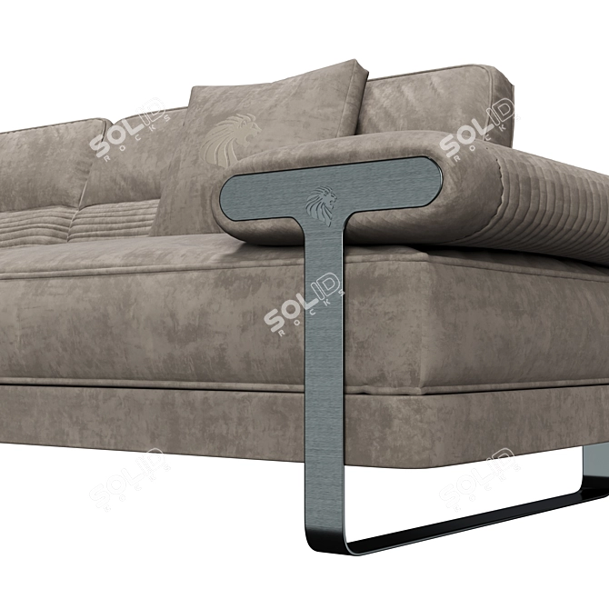 Luxurious Mirage 380 Sofa: Italian Craftsmanship at Its Finest 3D model image 3