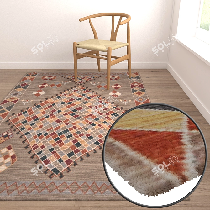 Title: Luxury Carpet Set 3D model image 5