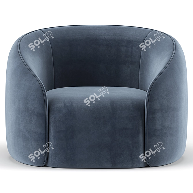 Cozy Lagoon Lounge Chair 3D model image 3