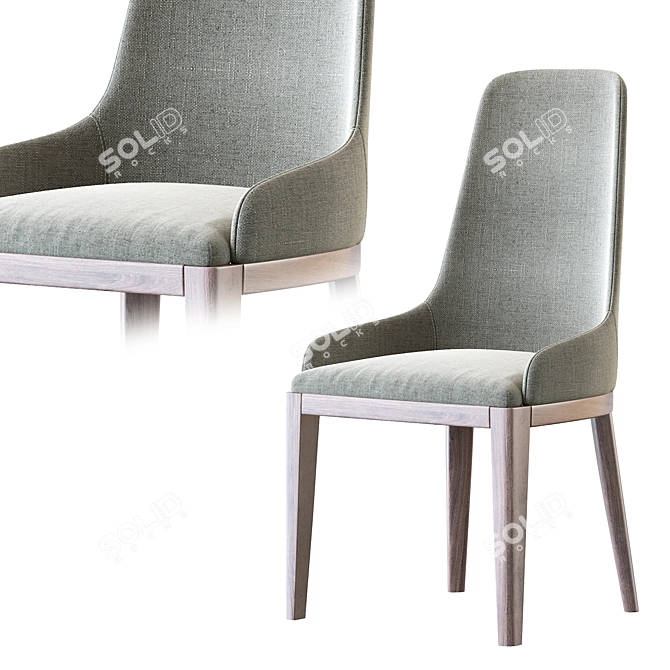 Elegant Cleo Chair - Designer CRS MisuraEmme 3D model image 4